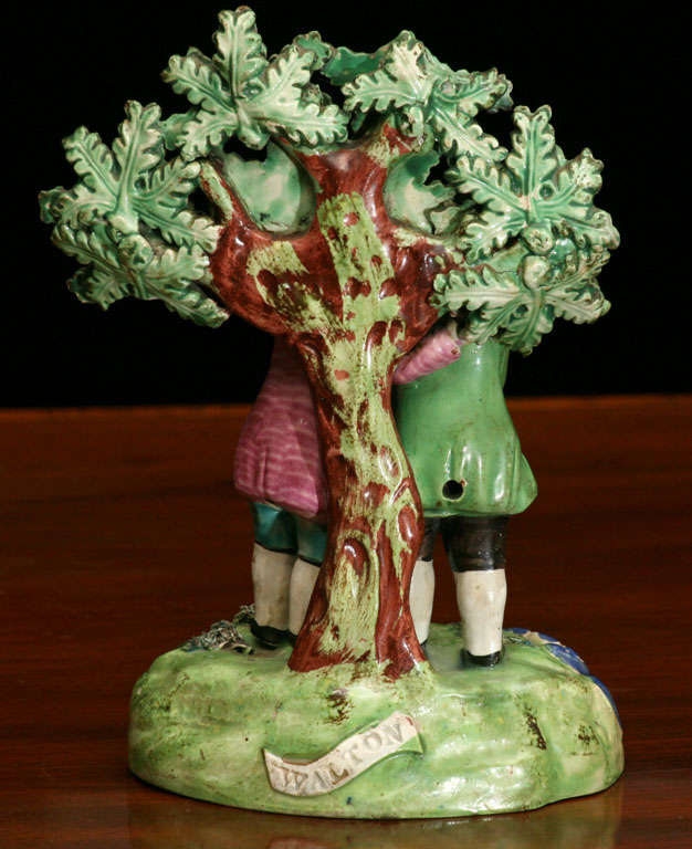 19th Century Walton Pottery Bocage Group Representing Friendship